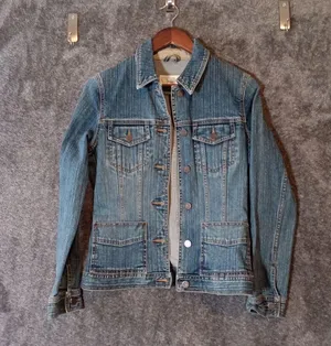 Eddie Bauer Jean Button Jacket Classic Vintage Trucker Look Womens Small thumbnail 2