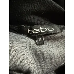 Bebe Track Jacket Activewear Outwear Zip Up Jacket Size XS VTG Y2K Medium Black‎ thumbnail 4