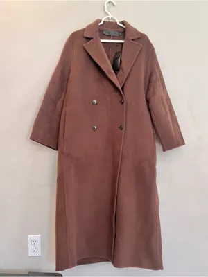 NWT Jenni Kayne Olivia Coat In Chocolate Brown Size Medium thumbnail 4