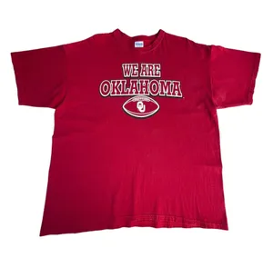 Gildan Vintage Oklahoma University Red T-shirt thumbnail 1