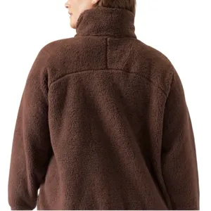 EUC Athleta Tugga Fleece Zip Front Jacket Brown Size 3X thumbnail 2