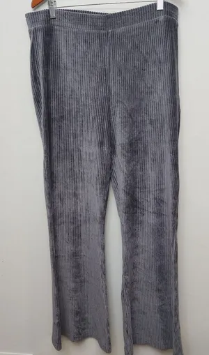 Aerie Gray Ribbed Leggings thumbnail 1