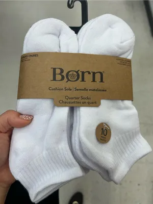 Born women’s Cushion Quarter Socks - 10 Pairs thumbnail 1