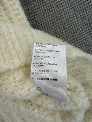 Urban outfitters Gemini sweater oversized cream with balloon sleeves size small thumbnail 4