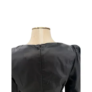 Torn by‎ Ronny Kobo Gemma Vegan Faux Leather Cut Out Mini Dress Black Size Large thumbnail 8