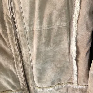 WILSONS LEATHER Tan Suede and Faux Fur Coat Size M thumbnail 7