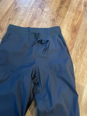 CRZ Yoga Blue Ruched Straight Leg Pants thumbnail 3