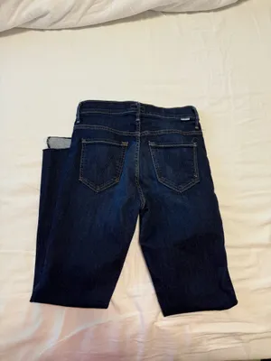 MOTHER The Insider Denim Crop Step Fray thumbnail 5
