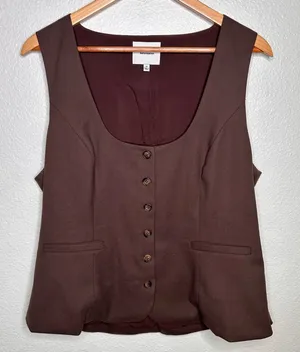 Reformation Delanie Top in Brown 12 thumbnail 1