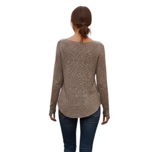 ZARA Brown Knit Long Sleeve Sweater Top, M thumbnail 3