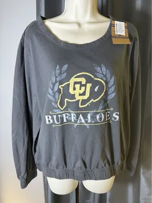 Rivalry Threads Women's CU University Of Colorado Buffalos Long Sleeve Shirt Med thumbnail 1
