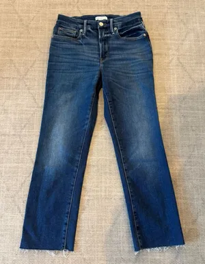 Good American Dark Blue Ankle Jeans 8/29 thumbnail 1