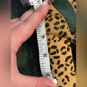 Steve Madden calf hair leopard print heels thumbnail 5