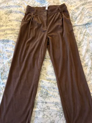 Halara Corduroy Pants in Light Brown thumbnail 1