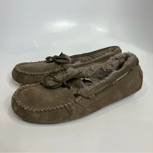 UGG Dakota slippers taupe women’s size 6 house‎ shoes casual shearling lined thumbnail 4