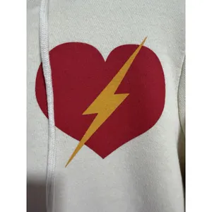 Aviator Nation Bolt Heart Zip Hoodie Vintage White Size‎ Small thumbnail 7