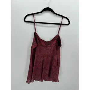 Victoria's Secret‎ Womens Red Satin Nightgown Sz L Red Sexy Lingerie Tie Open thumbnail 2