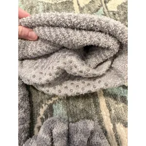 Barefoot Dreams Cozychic Leopard Print Scrunchie & Sock Set * Warm Gray NWT thumbnail 7