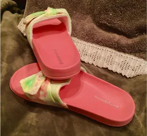 NWT Funky Monkey Womens Bowknot Casual Beach Slipon Sandals / Water Shoes Size:7 thumbnail 6
