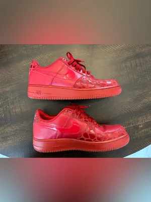 Nike Air Force 1 AF1 Valentine's Day Limited Edition Red Sneakers US Size 9 thumbnail 2