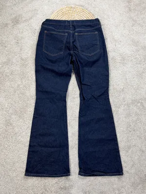 Abercrombie & Fitch Women’s High Rise Boot Cut Jeans in Dark Blue 30 thumbnail 6