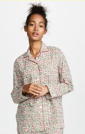 Roller Rabbit Holly Berry Christmas Pajama Top thumbnail 1