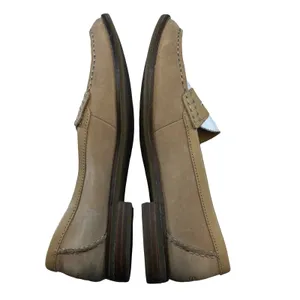 Sperry Womens Seaport Penny Loafers Tan‎ White Leather Preppy Slip On STS83410 9 thumbnail 3