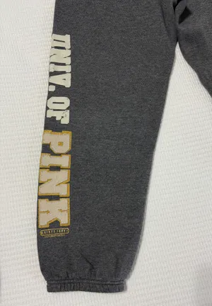 PINK Victoria’s Secret Gray Joggers thumbnail 3
