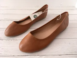 Ballet Flats, Size 7 Brown thumbnail 3