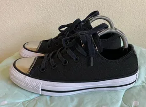 Converse Black Womens Sneakers size 5.5 thumbnail 1