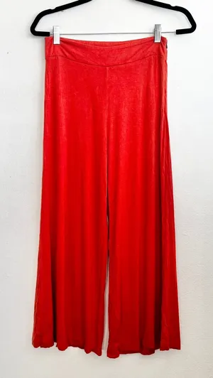 Milky Way Orange Wide Leg Palazzo Pants Boho‎ Vacation Festival Resortwear Small thumbnail 1