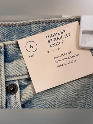 Universal Threads Highest Straight Ankle Jeans Size 6 NWT thumbnail 5