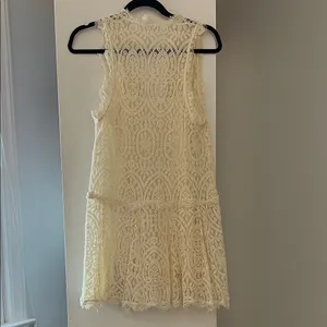 Free People Heart in Two Cream Ivory Lace Dress thumbnail 10