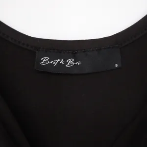 Brit & Bri Tank Top Womens S Tie Shoulder Black Solid Sleeveless Excellent thumbnail 2