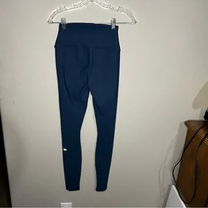 Alo Blue Ripped Warrior High Rise Yoga Leggings‎ thumbnail 10