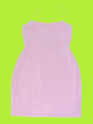 Y2K Pink glittery bodycon dress. thumbnail 3
