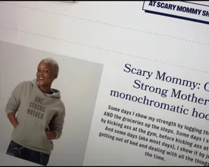 Scary Mommy: One Strong Mother monochromatic hoodie thumbnail 14