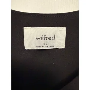Wilfred‎ Aritzia Black Faux Wrap Cropped Wide Leg Jumpsuit XS Minimalist thumbnail 5