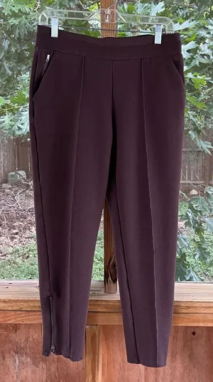Athleta Women's Heathered Pintuck Pant Dark Brown Size S thumbnail 1
