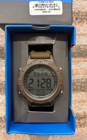 Columbia Exclusive Peak Patrol Quartz Digital Dial Olive Green Strap Men's Watchl thumbnail 7