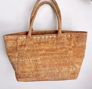 Laggo cork large tote bag lightweight Brown thumbnail 1