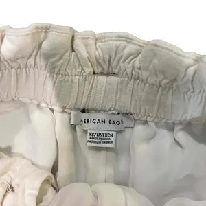 American‎ Eagle Outfitters Shorts Womens XS Ivory Paperbag Waist Button thumbnail 3