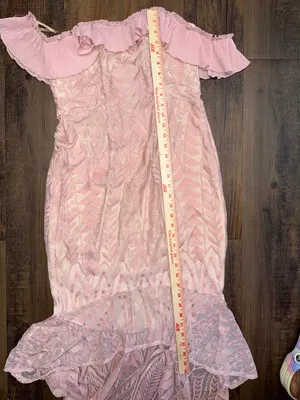 Selfie Leslie Blush Pink Off-Shoulder Ruffle High-Low Dress thumbnail 12