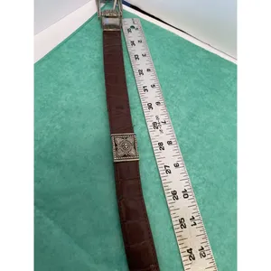 Ladies‎ reversible belt western style embellished silver medal Large thumbnail 4