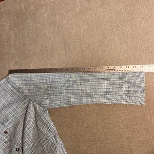 MEROKEETY Women's Textured Blazer‎ Jacket Light Blue Button Front Size M thumbnail 6