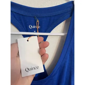 NWT Quince Womens Royal Blue Racerback Tank Top Size M Activewear Yoga Workout thumbnail 3