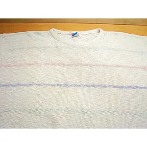 Vintage Catalina Unisex White Pastel Stripes Y2k Oversized Pullover Sweater Sz M thumbnail 10