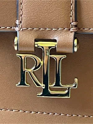 Lauren Ralph Lauren Leather Backpack in Brown Minimalist Quiet Luxury Preppy thumbnail 2
