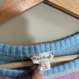 Anthropologie hem & thread colorful striped sweater women's size small pullover thumbnail 3