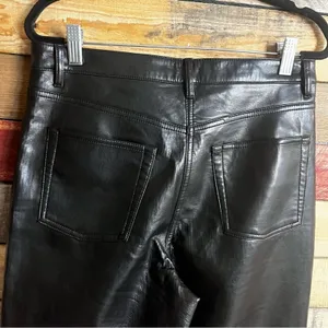 Aritzia‎ Wilfred The Melina Pant Black Vegan Leather Pants Size 8 thumbnail 7